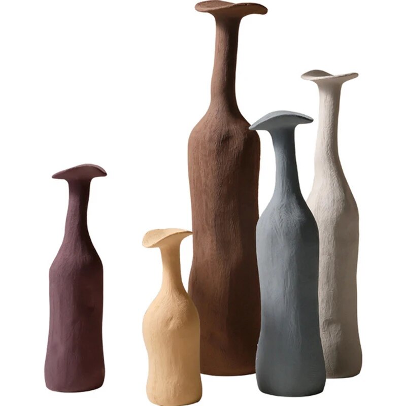 Morandi Minimalist Ceramic Flower Vases