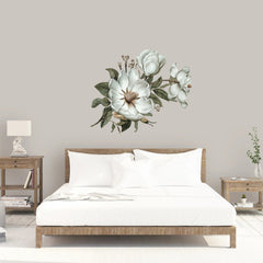 Three Ratels QC115  flowers wall sticker  Classical Magnolia for home  decoration wall sticker art for bedroom