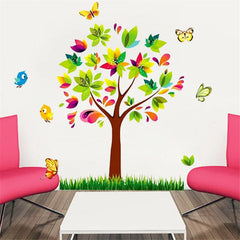 Tree Birds Vinyl Mural DIY Wall Sticker Home Decor Wall Decals For Kids Room Baby Nursery Room Decoration