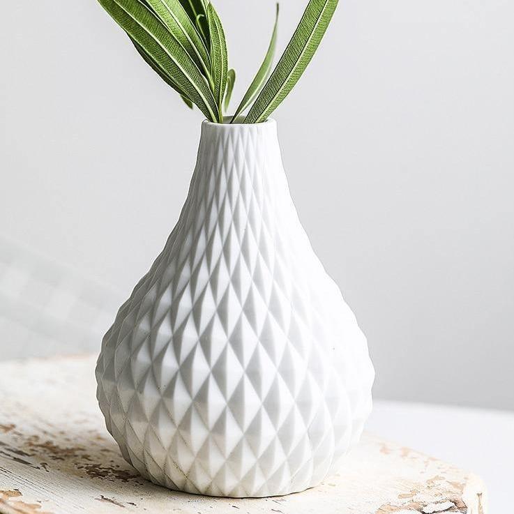 Textured Raindrop Vases Diamonds | Sage & Sill