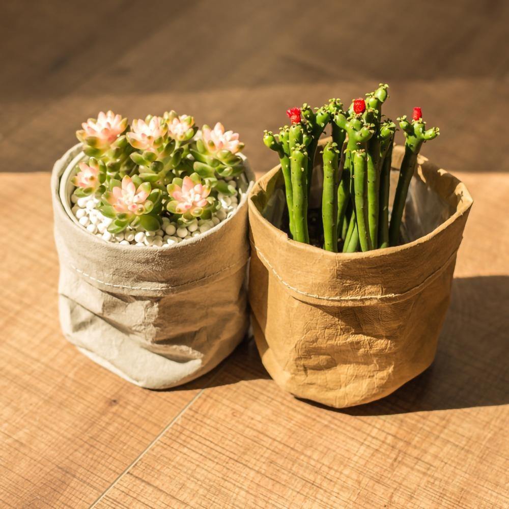 Waterproof Eco-Friendly Paper Planter Bag