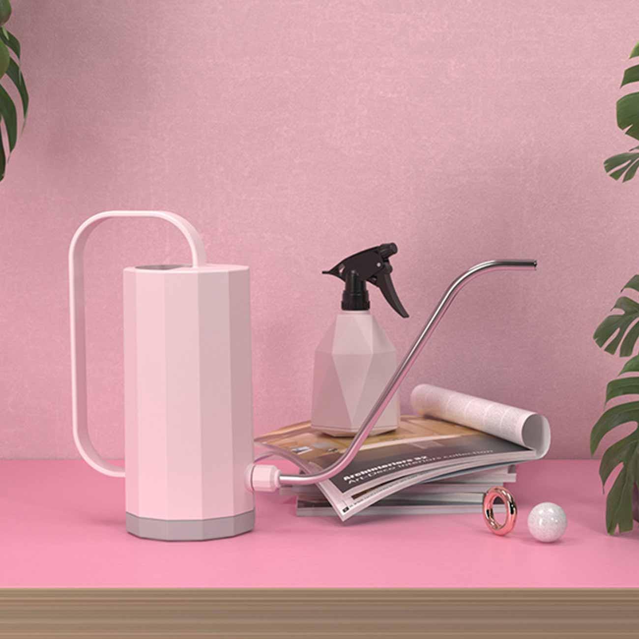 Tall Geometric Gooseneck Watering Can MistyRose | Sage & Sill