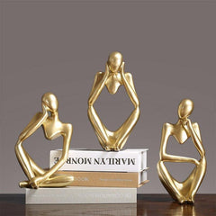 Abstract Thinker Figurine Sculpture