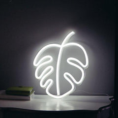 Monstera Neon Wall Art