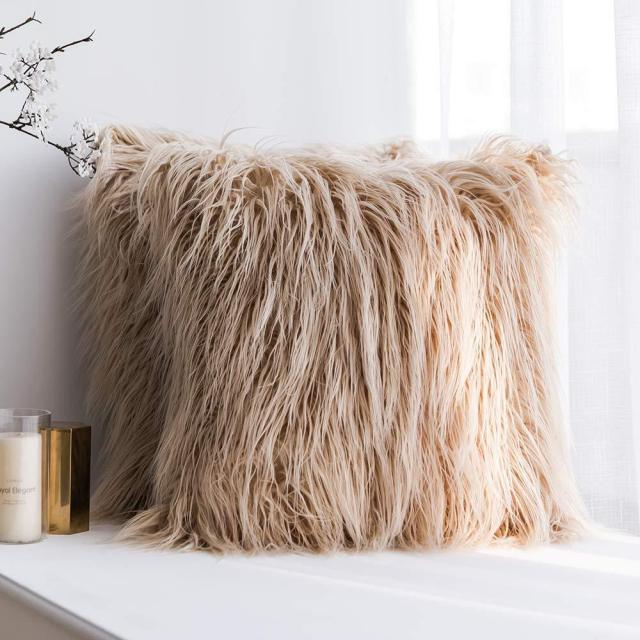 Soft Fur Plush Cushion Cover