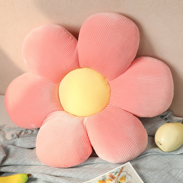 Stuffed Six Petal Flower Cushion Girly Room Decor