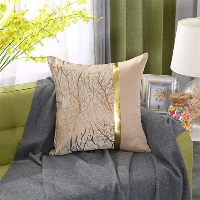 Luxury Bronzing Cushion Cover