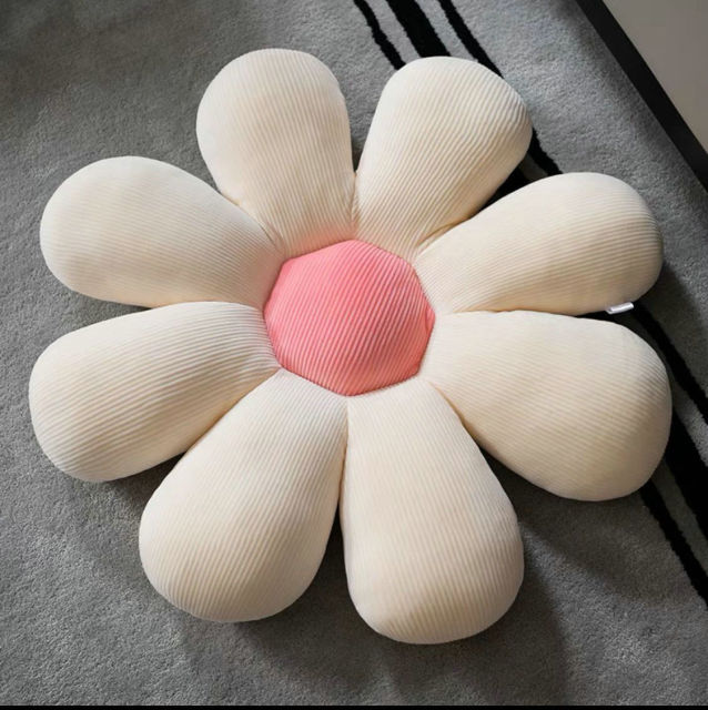 Stuffed Six Petal Flower Cushion Girly Room Decor