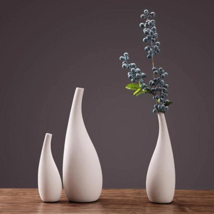 Water Drop White Porcelain Vase