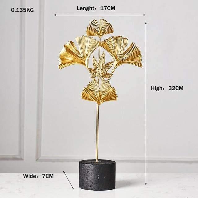 Foliage Decor Statue Figurines Ginkgo Biloba - Large | Sage & Sill